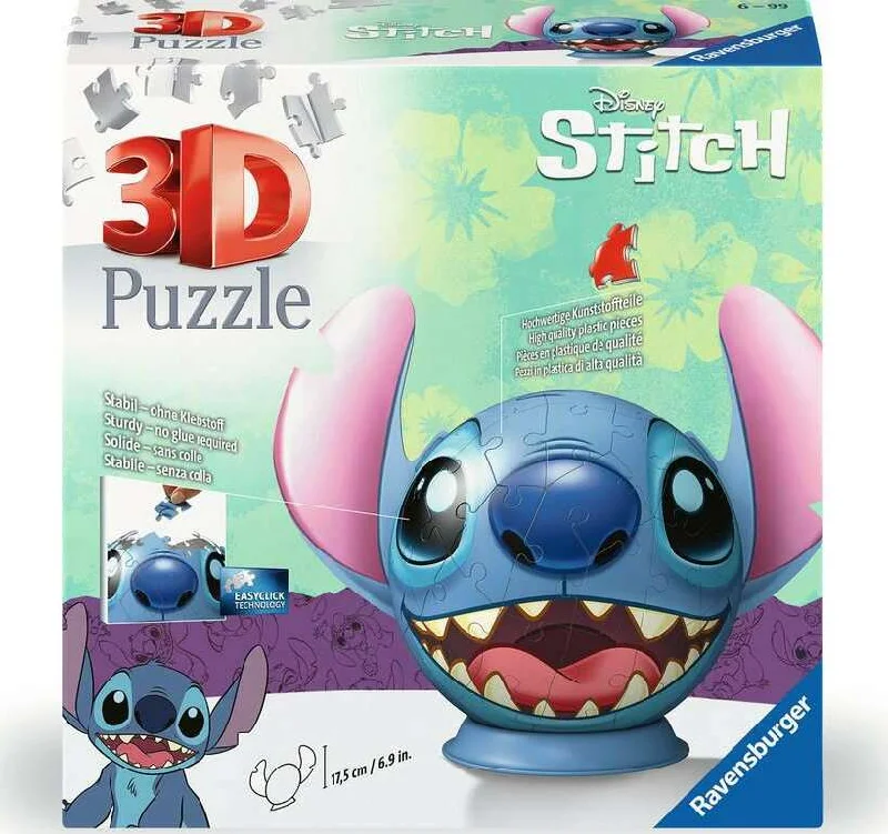 Educational games Stitch (72 Piece 3D Puzzle)