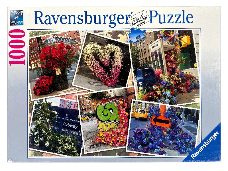Fast-paced games NYC Flower Flash 1000 Piece Puzzle