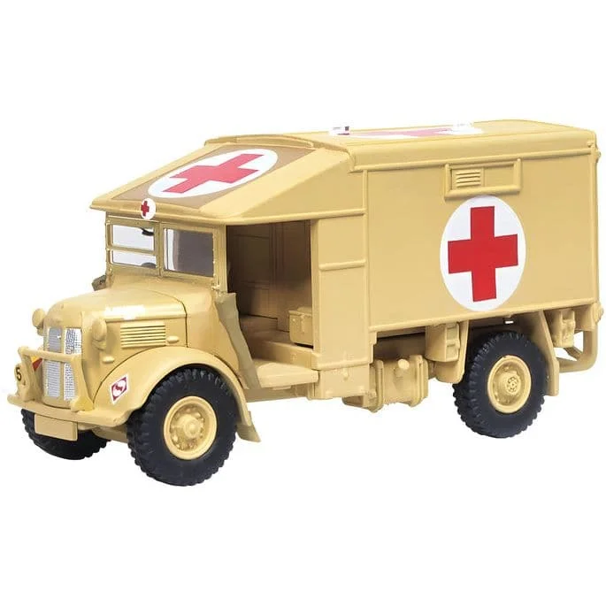 High-quality toy cars OXFORD 1/76 RASC-Katy Western Desert Austin K2 Ambulance