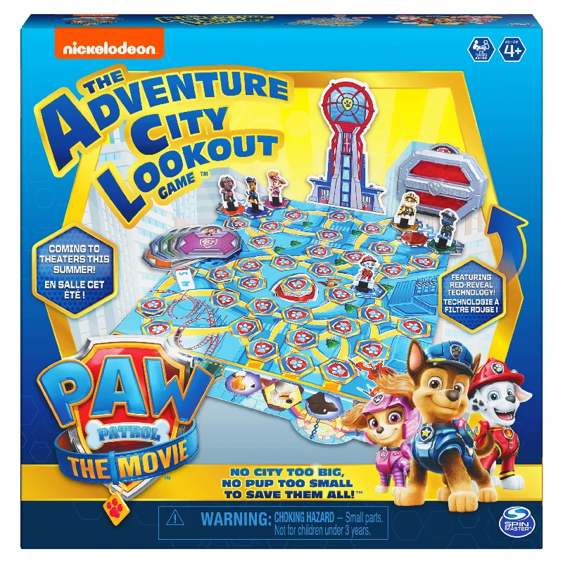 Engaging puzzlesPAW Patrol: The Movie, Adventure City Lookout Tower Board Game