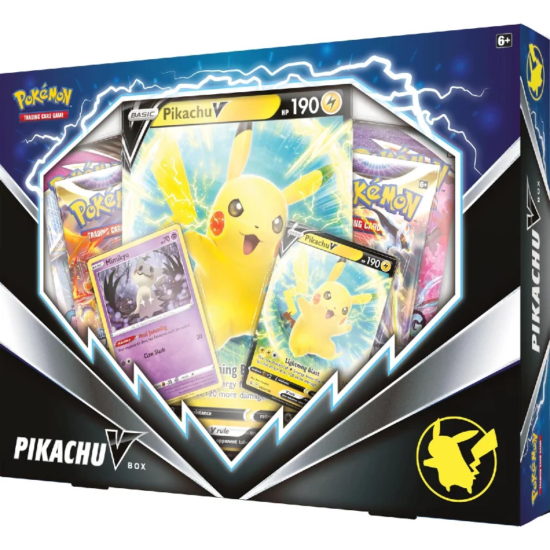 Age-appropriate puzzles Pokemon TCG Pikachu V Box