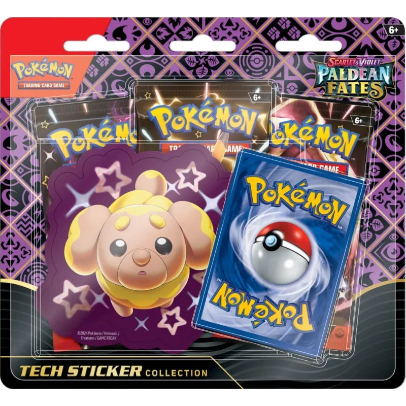 Exciting gamesPokemon TCG Scarlet & Violet 4.5 Paldean Fates Tech Sticker Blister Assorted Styles