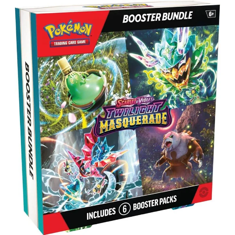 Fast-paced games Pokemon TCG Scarlet & Violet 6 Twilight Masquerade Booster Bundle