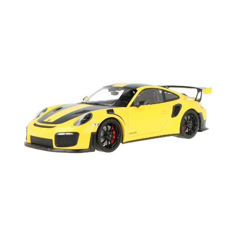 High-quality materials toys PORSCHE 911 (991.2) GT2RS - 2018 - YELLOW W/ WEISSACH PACKAGE W/ BLACK WHEELS - 1:18 Scale Diecast Model Car High-quality materials toys PORSCHE 911 (991.2) GT2RS - 2018 - YELLOW W/ WEISSACH PACKAGE W/ BLACK WHEELS - 1:18 Scale Diecast Model Car