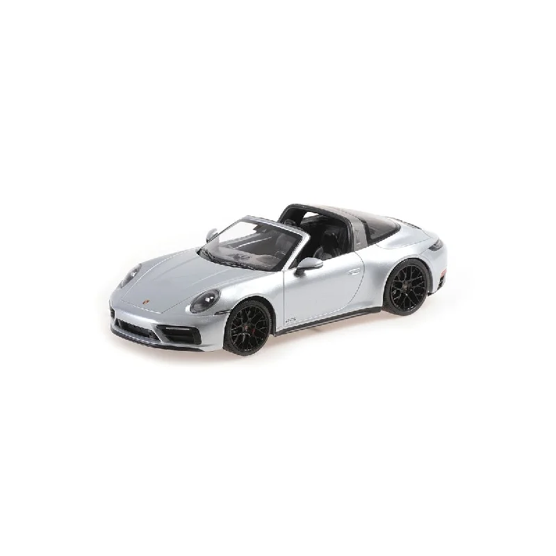 Fun toy carsPORSCHE 911 (992) TARGA 4 GTS - 2021 - SILVER - 1:18 Scale Diecast Model Car