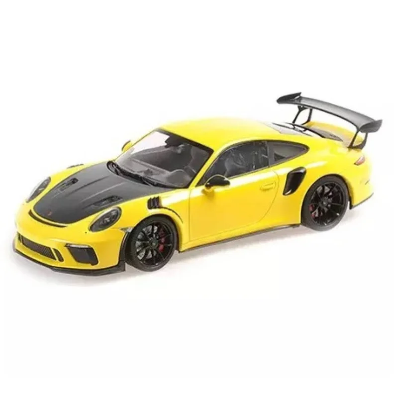 Fun toy carsPORSCHE 911 GT3RS (991.2) - 2019 - YELLOW W/ BLACK WHEELS - 1:18 Scale Diecast Model Car