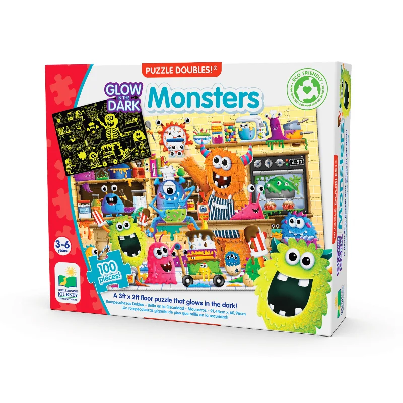Intricate puzzles Puzzle Double Glow in the Dark Monsters