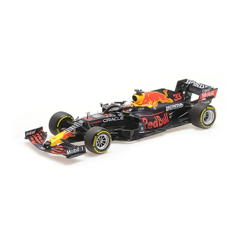 High-quality toy cars RED BULL RACING HONDA  RB16B - MAX VERSTAPPEN - WINNER MEXICAN GP 2021 - 1:18 Scale Diecast Model Car