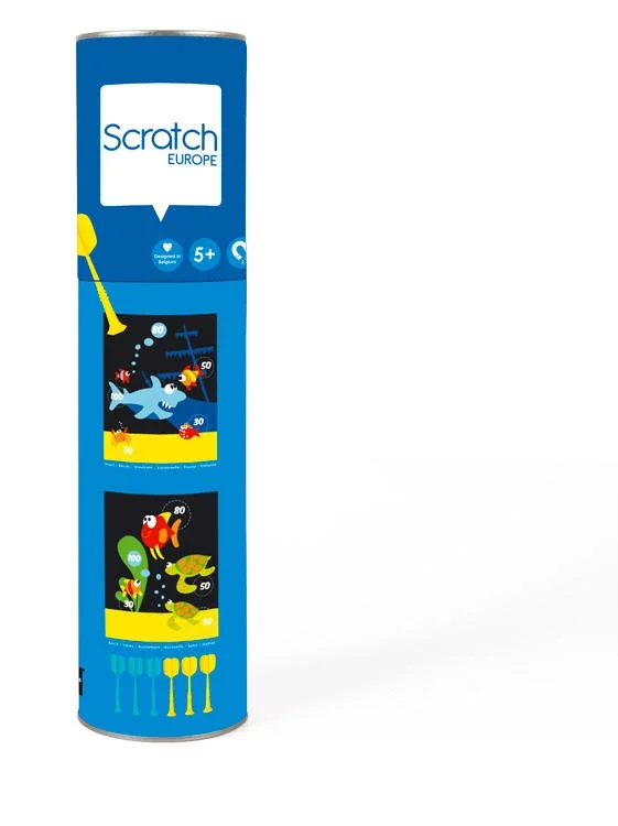 Strategic puzzles SCRATCH DARTS - SMALL SEA LIFE 24X30CM 2 SIDED PRINTING
