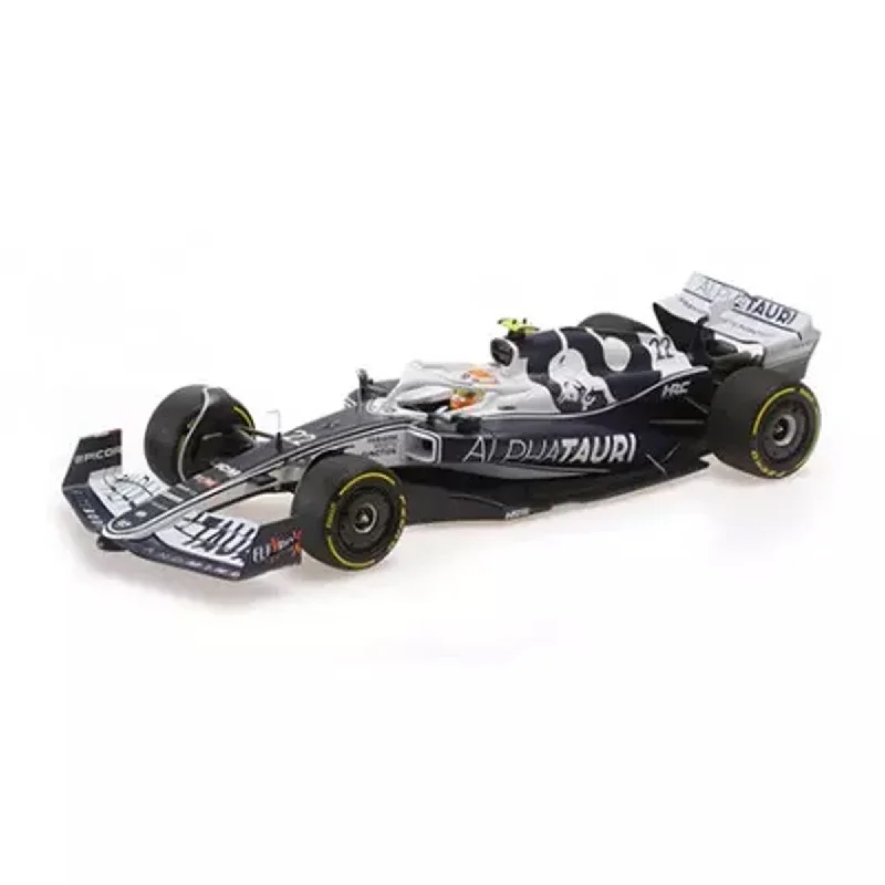 High-quality materials toys SCUDERIA ALPHATAURI AT03 - YUKI TSUNODA - BAHRAIN GP 2022  - 1:18 Scale Resin Model Car
