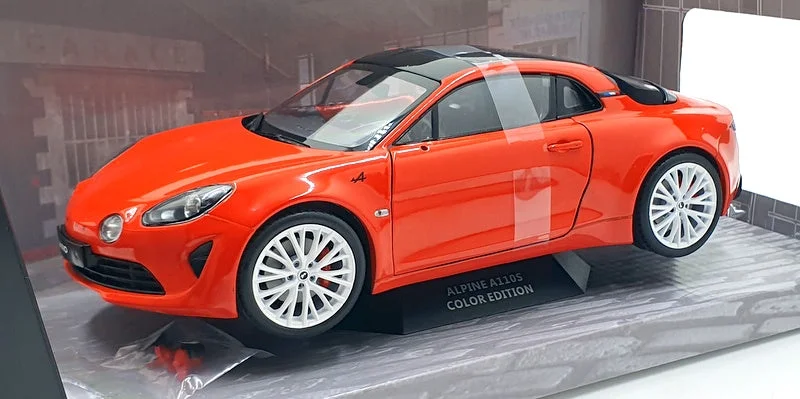 Durable toysSolido 1/18 Scale Diecast S1801609 - 2021 Alpine A110S - Orange Sanguine