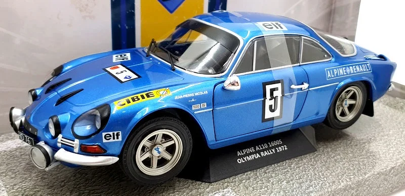 Realistic toy carsSolido 1/18 Scale Diecast S1804205 - Alpine A110 1600S Olympia Rally 1972