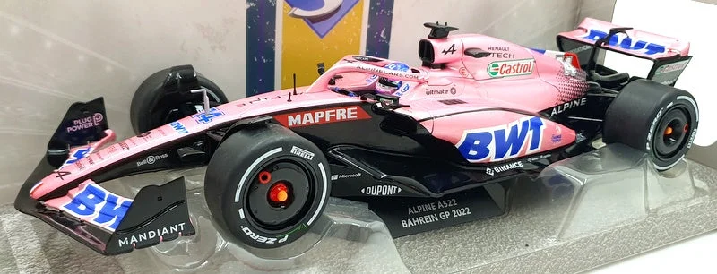 High-quality materials toys Solido 1/18 Scale Diecast S1808801 - Alpine A522 F1 Bahrain GP 2022 F.Alonso