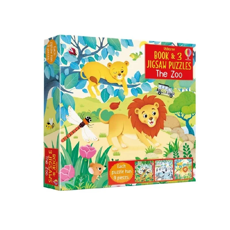 Time-consuming puzzles The Zoo - Book and 3 9 Piece Puzzles