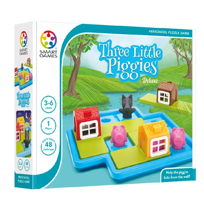 Challenging puzzles THREE LITTLE PIGGIES