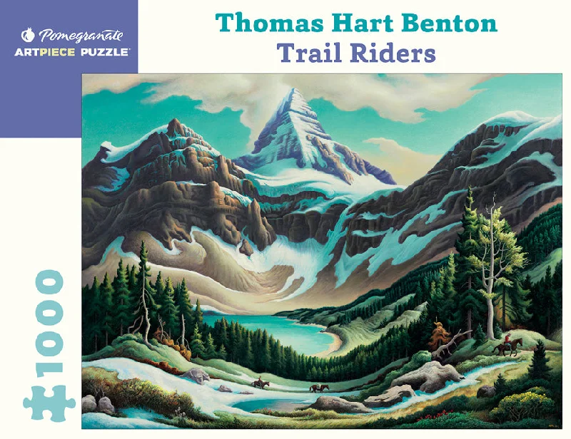 Social games Trail Riders - Thomas Hart Benton 1000 Piece Puzzle