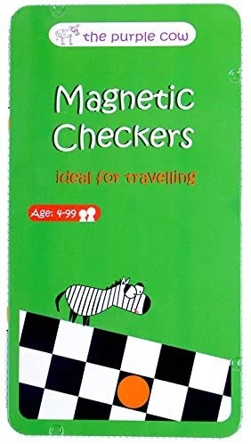 Entertaining games TRAVEL GAME TIN CHECKERS