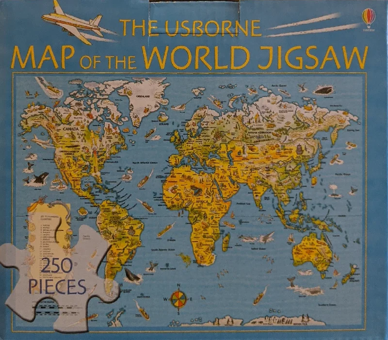 Casual games Usborne Map Of The World Jigsaw 250 pc