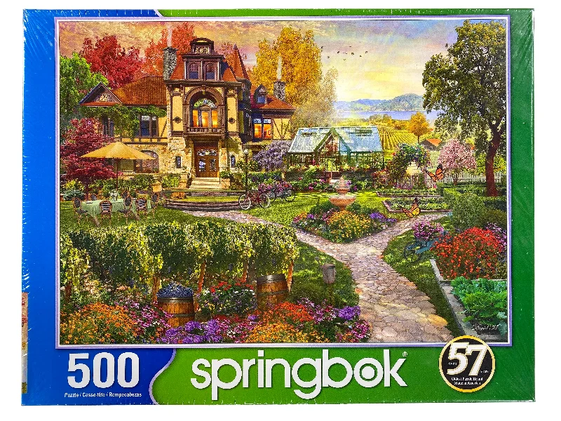 Time-consuming puzzles Vineyard Retreat 500 Piece Puzzle