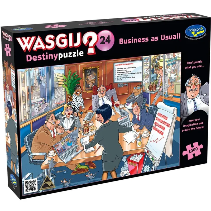 Age-appropriate puzzles Wasgij Destiny 24 Business As Usual! 1000 Piece Puzzle