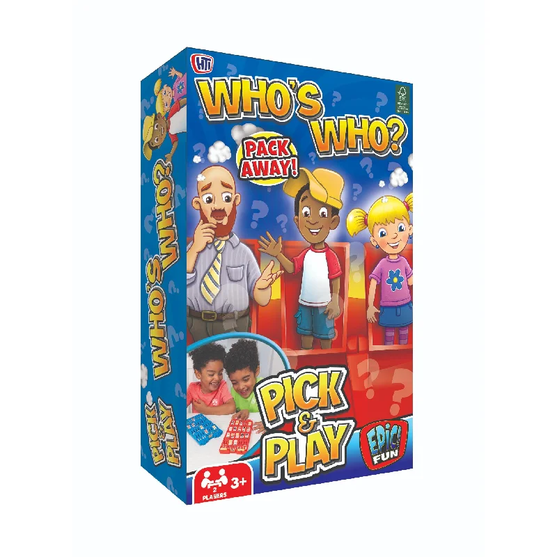 Challenging puzzles Who's Who Pick & Play Game