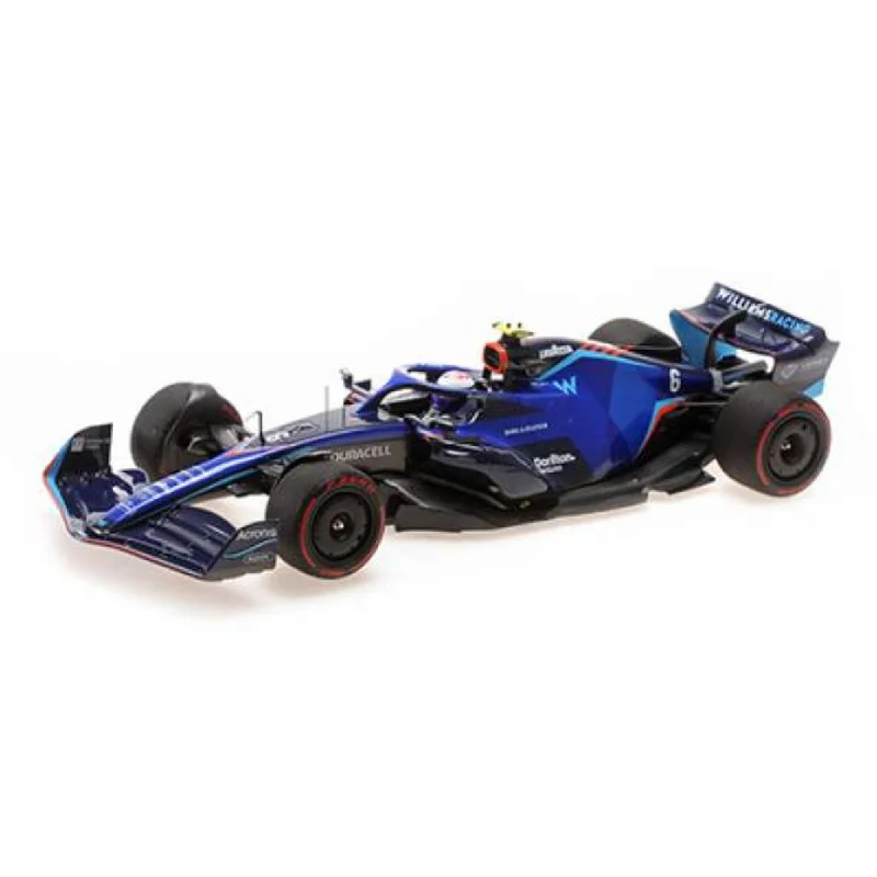 High-quality toy cars WILLIAMS RACING FW44 - NICHOLAS LATIFI- BAHRAIN GP 2022  - 1:18 Scale Resin Model Car