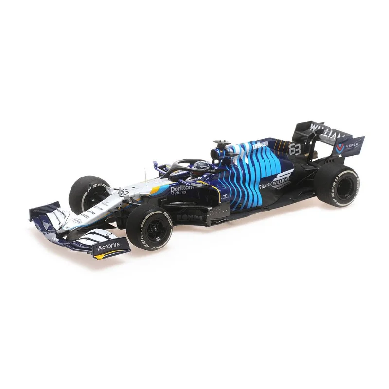 High-quality materials toys WILLIAMS RACING MERCEDES FW43B - GEORGE RUSSELL - SAUDI ARABIAN GP 2021  - 1:18 Scale Resin Model Car