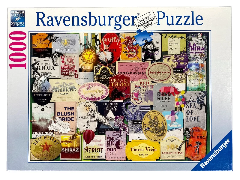 Competitive games Wine Labels 1000 Piece Puzzle