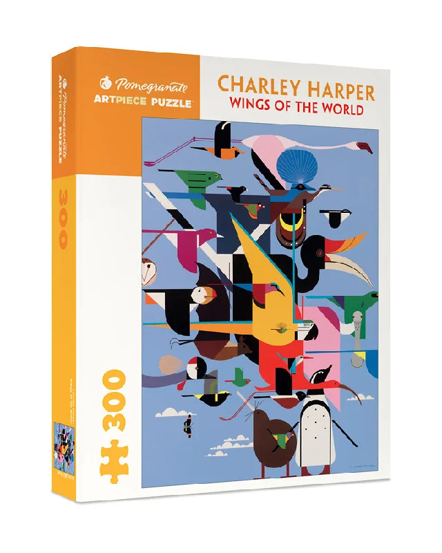 Multi-level puzzles Wings Of The World - 300 Piece Charley Harper Puzzle