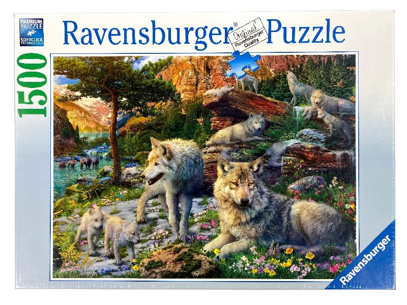 Logical puzzles Wolves In Spring 1500 Piece Puzzle