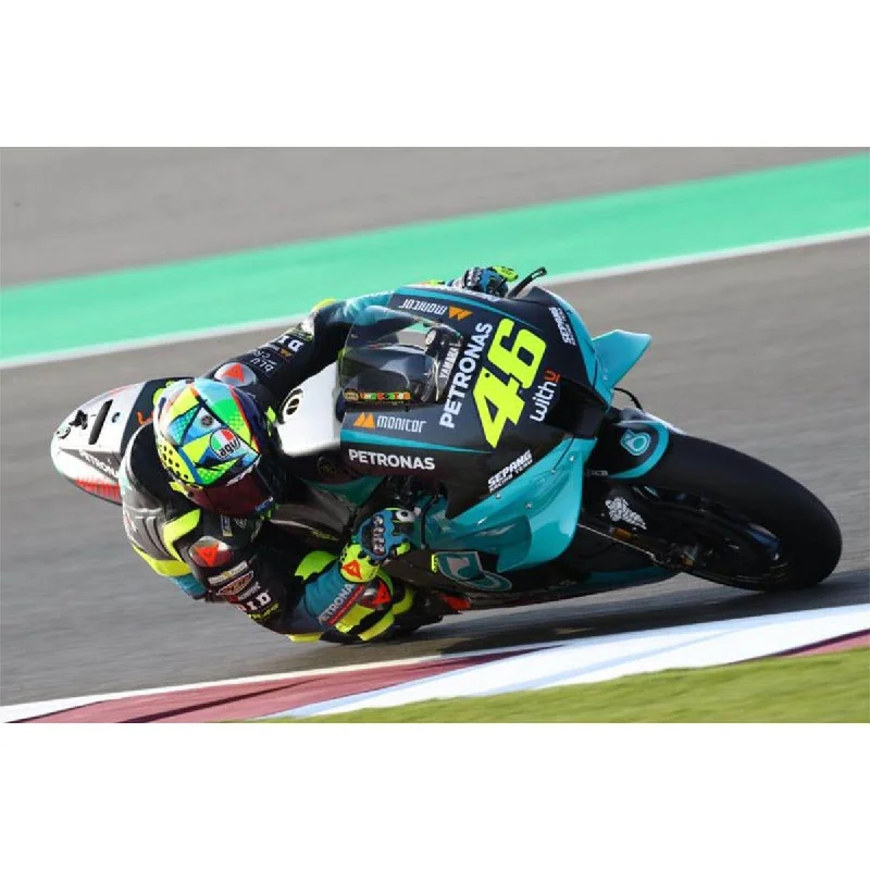 Fun toy carsYAMAHA YZR-M1 - TEAM PETRONAS YAMAHA SRT - VALENTINO ROSSI - TEST QATAR 2021 - 1:12 Scale Diecast Model Motorcycle